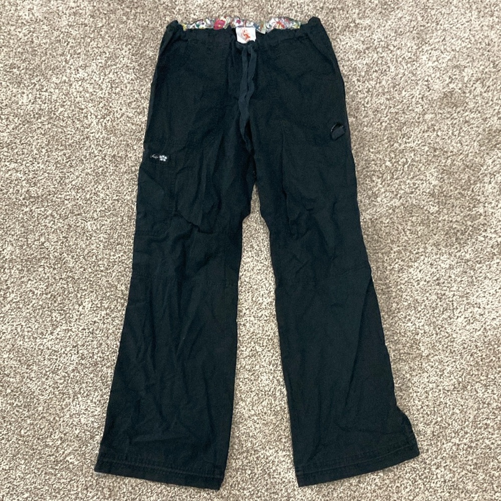 Koi Black Cargo Pants Relaxed Fit